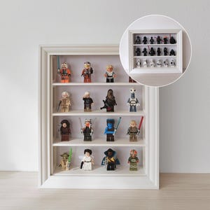 Rutinsatser för IKEA Vastanhed-ram 20 x 25 cm (7,87 × 9,84 tum), Lego-figurdisplayorganisator, 3D-utskrivet inlägg
