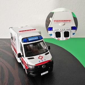 Barra de luces de techo en miniatura, barra de luces de emergencia en miniatura a escala 1/64, accesorios para dioramas, impresión 3D