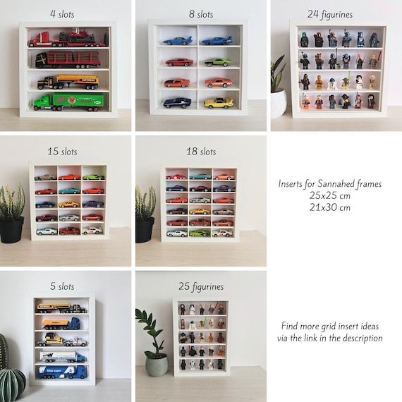Grid Inserts for IKEA Sannahed Frame 25x25 Cm, Lego Figurine