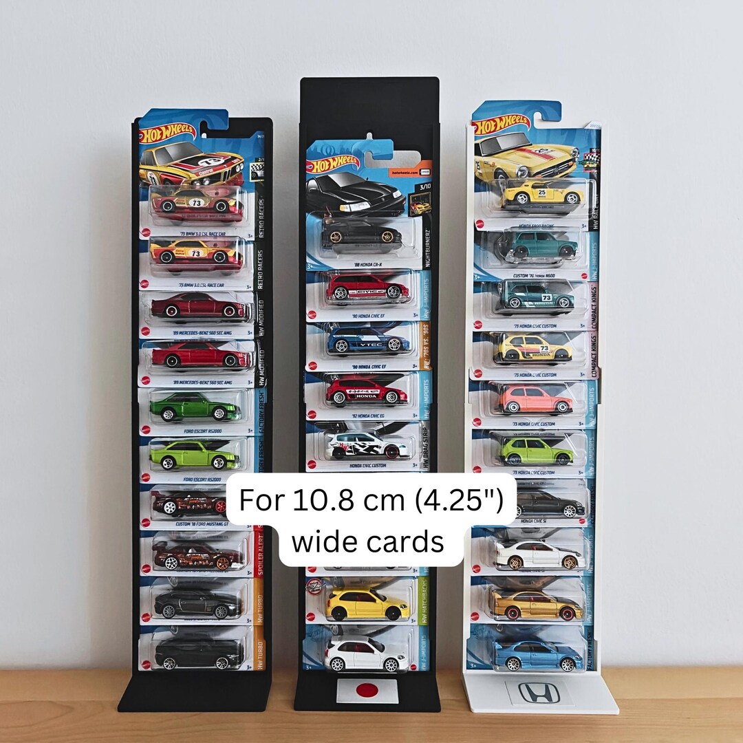 Wall Mount or Stand for Hot Wheels Mainline Series, Fits 10.8 Cm