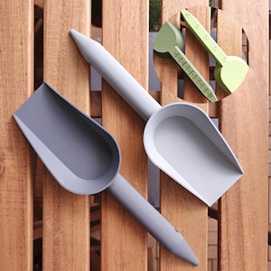 Gardening Shovel with Dibbler, Substrate Scoop, Soil Repotting Tools, Garden Trowel, 3D printed Plant Tools