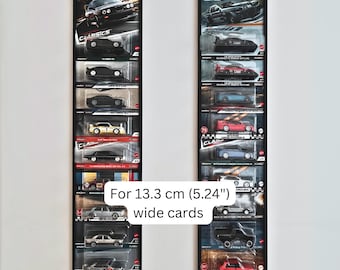 Supporto da parete o supporto per Hot Wheels Premium Series, adatto a custodie larghe 13,3 cm (5,24"), contiene 5, 10 o 20 auto Premium, Elite 64, Pop Culture