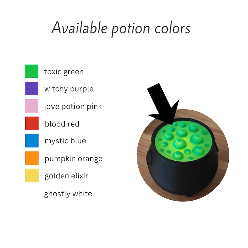 Available potion colors
