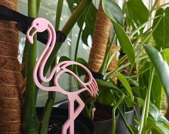 Flamingo Trellis, Pink Climbing Plant Support, Decorative Indoor
