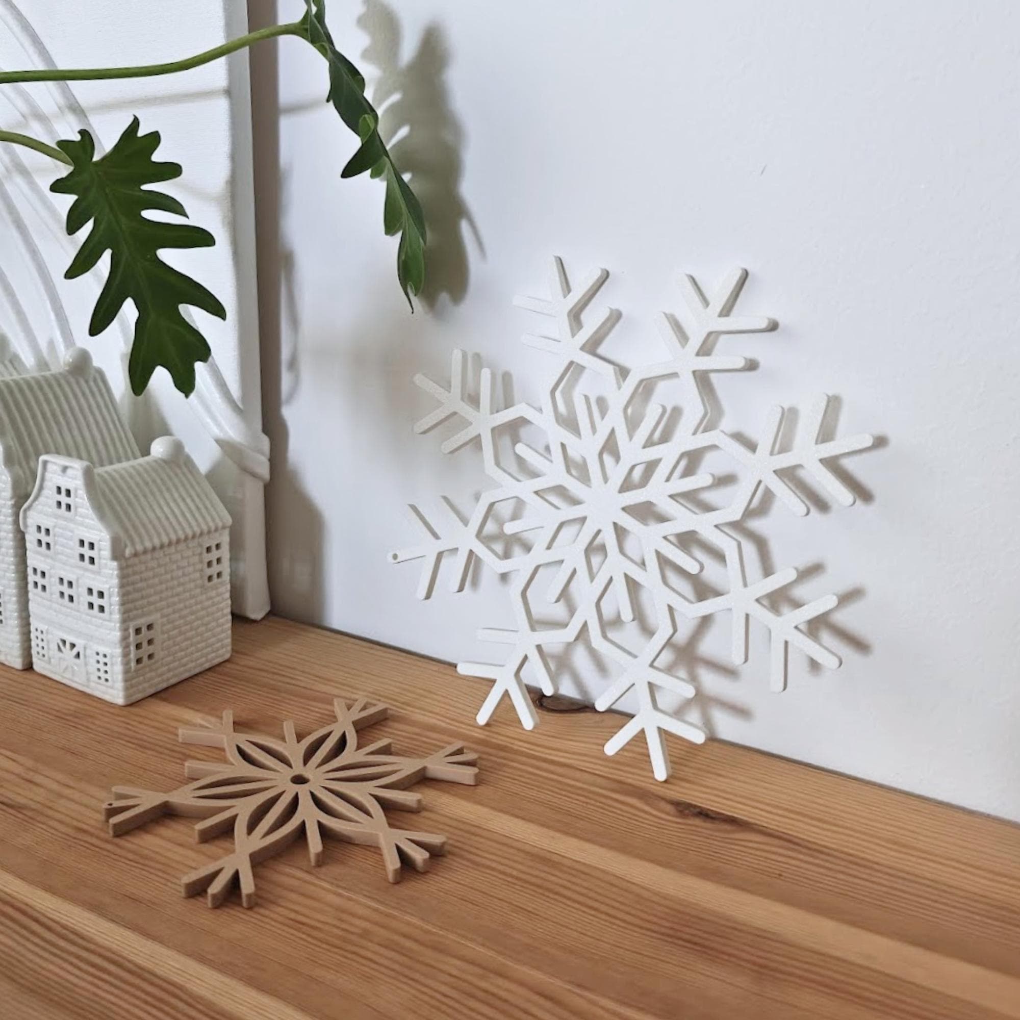 Flocon De Noël à Suspendre (H15 Cm) Diam Blanc - Boule Et Déco De Sapin