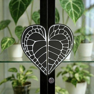 Instapgrepen voor IKEA MILSBO & RUDSTA-kast, anthurium clarinerviumbladgrepen, geen gereedschap nodig, 3D-geprinte plantenkasdecoratie