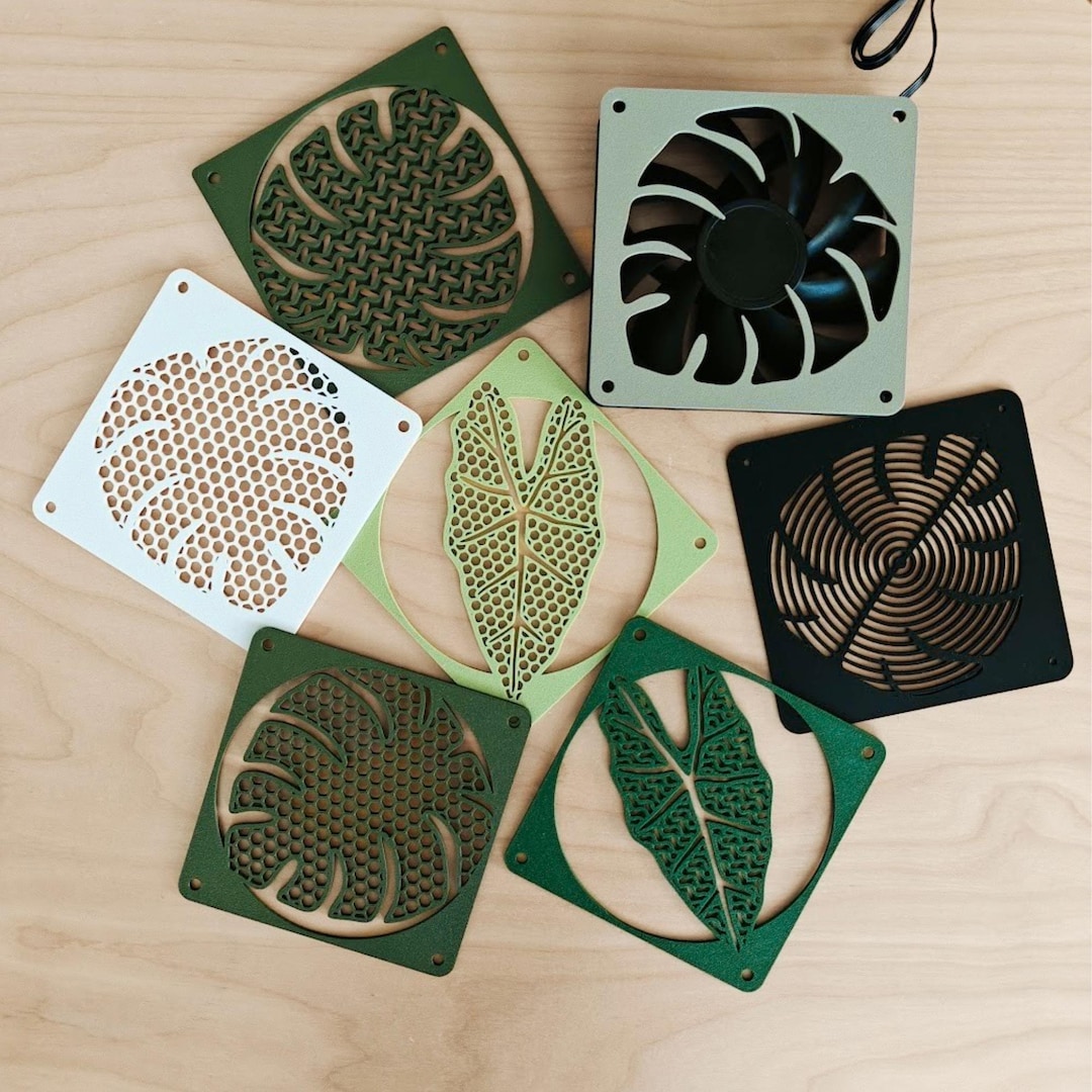 Monstera Fan Monstera Fan Cover 120mm, Plant-themed PC Fan Grill, Decorative ...