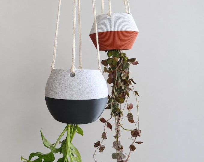 Inverted Plant Pot, Upside Down Planter for Unique Indoor Garden, Hanging UFO Plant Pot Decor