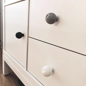 Space Station Knobs for Drawer or Door, Galactic Empire Handles, Sci-Fi Cabinet Pull, Dark Side Design, 3d print