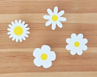 Daisy Knobs for Drawer or Door, Flower Handle, Cabinet Pull, Door knob, Floral Design, 3d print