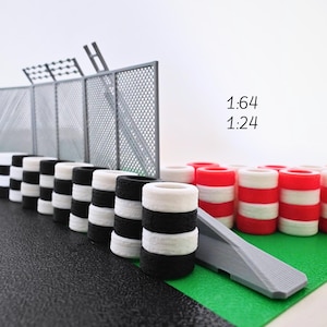 Miniatur-Reifenstapel, 1/64, 1/24 Maßstab Rennstrecke Diorama Requisiten, 3D gedruckte Mini Displays, Modell Szenen, Handwerk, Hobby Projekte