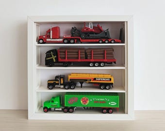 Grid Inserts for IKEA Sannahed Frame 25x25 cm, 1:64 Miniature Display Organizer for Hot Wheels, 3D printed Inlay 1x4