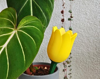 Espigão Irrigador Tulipa, Auxílio de Autoirrigação para Plantas de Interior, Irrigação Lenta, Impressão 3D