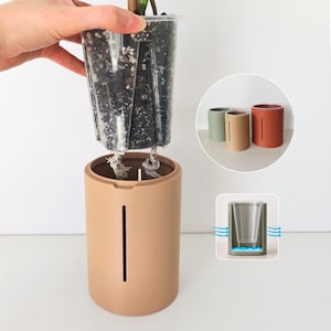 Fioriera alta per Araceae con ventilazione, copertura a torre per vivaio alta con serbatoio d'acqua opzionale, stampata in 3D