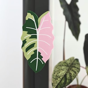 IKEA Fabrikor nyckelskydd, Alocasia Chantrieri lövskåpsnyckelskydd, Dekorativa låsskydd, 3D-utskrivna lövhandtag