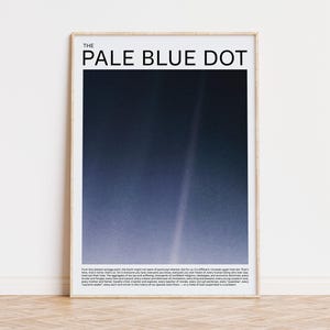 Punto Azul Pálido, Lámina Cósmica, Póster de la NASA, Lámina de la Voyager, Póster del Espacio Profundo, Lámina Minimalista, Arte Mural Celestial, Arte Moderno de Mediados de Siglo