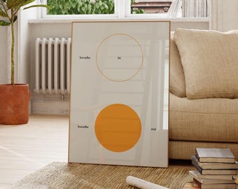 Breathe In Breathe Out Print: Minimalist Meditation Art (Digital Download)