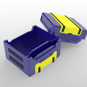 Fallout MTG Vault - Tec Deck Box - Impreso en 3D - Juego de cartas - Almacenamiento - Magic The Gathering
