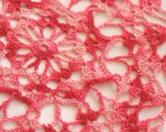 Hearts Afire Pink Home Decor Doily Crochet Pattern