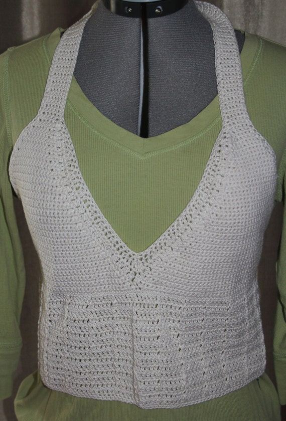 White Hot Summer Halter Top Crochet Pattern