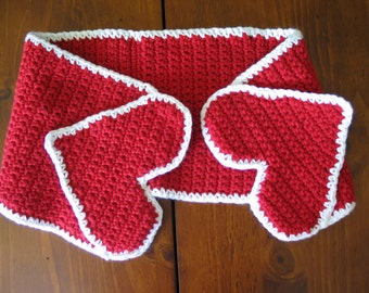 Hearty Casserole Mittens Potholder Hot Pad Crochet Pattern