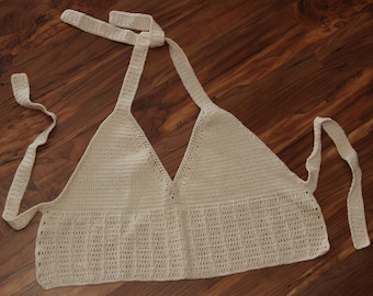 White Hot Summer Halter Top Crochet Pattern