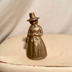 Vintage Victorian Lady brass bell