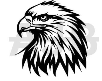 Bald Eagle Head SVG, DXF, PNG, Laser Cut File (Digital Download)