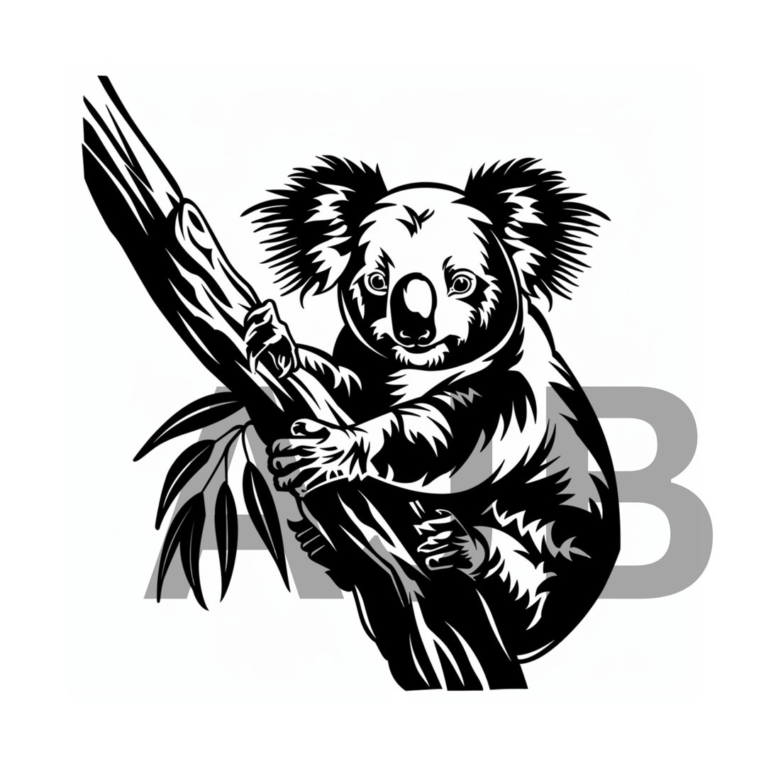 Koala Vector Ripped Koala Bear SVG, PNG, DXF, Cricut, T-shirt Design (digital Download) - Etsy