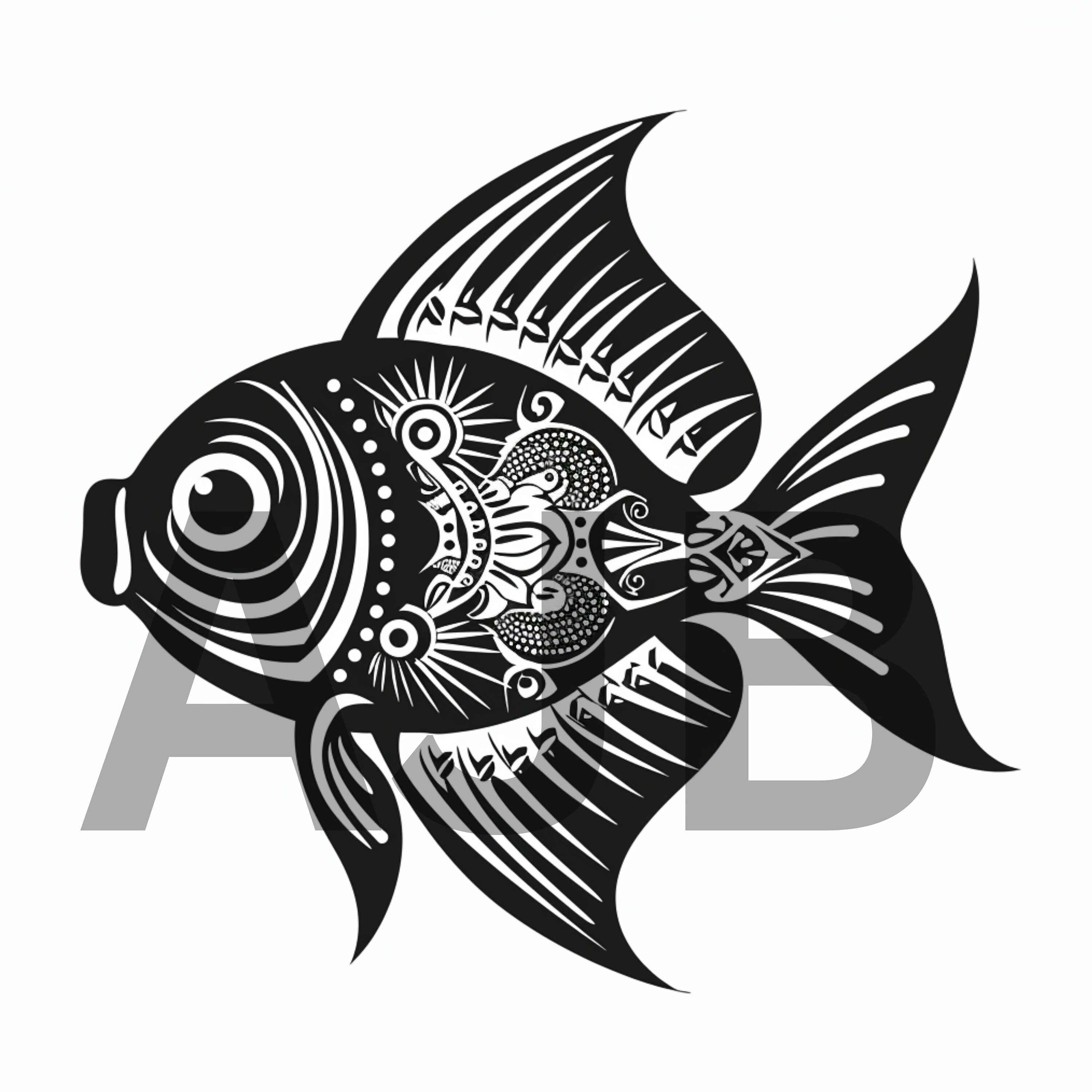 Fish Svg File, Fish Png, Fish Dxf, Fish Cricut File, Fish T-shirt ...