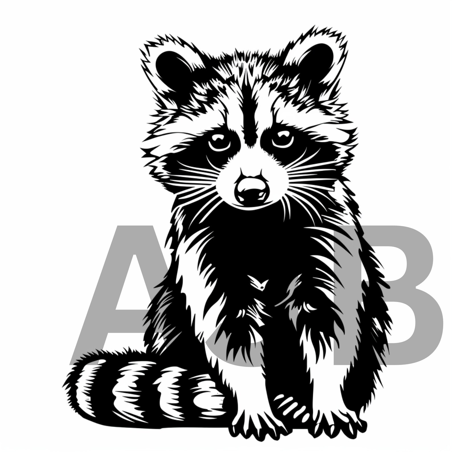 Svg Racoon Rabid Racoon Svg File, Racoon Png File, Racoon Dxf File, Racoon Laser ...