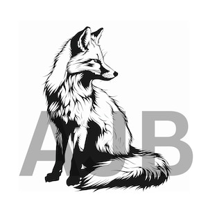 Fox svg, Fox png, Fox dxf, Fox Cricut file, Fox t-shirt design, Fox tumbler design, Fox sticker file, Fox laser engraving file