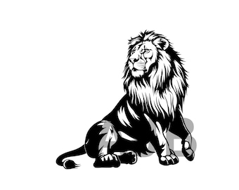 Archivo vectorial de corte de león, SVG, PNG, DXF (descarga digital)