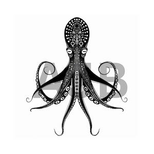 Squid svg, Squid png, Squid dxf, Squid Cricut file, Squid t-shirt design, Squid laser engraving file, Squid tumbler design, Squid cut file