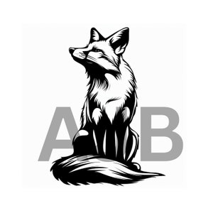 Fox svg, Fox png, Fox dxf, Fox Cricut file, Fox t-shirt design, Fox tumbler design, Fox sticker file, Fox laser engraving file