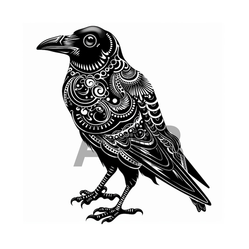 Crow Svg File, Crow Png File, Crow Dxf File, Crow T-shirt Design, Crow