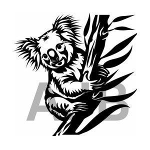 Koala svg, Koala png, Koala dxf, Koala Cricut file, Koala t-shirt design, Koala laser engraving file, Koala tumbler design