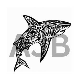 Shark svg, Shark png, Shark dxf ,Shark t-shirt design, Shark Cricut file, Shark laser engraving file, Shark wall art, Shark tumbler design