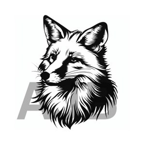 Fox svg, Fox png, Fox dxf, Fox Cricut file, Fox t-shirt design, Fox tumbler design, Fox sticker file, Fox laser engraving file