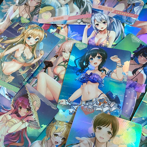 Waifu Cards Anime Etsy