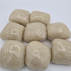 Freshly cooked cassava fufu 8 medium wraps