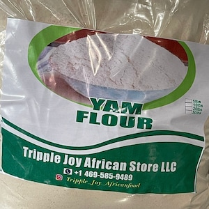 Undiluted Yam flour, Plantain flour, Cassava flour and Rice flour
