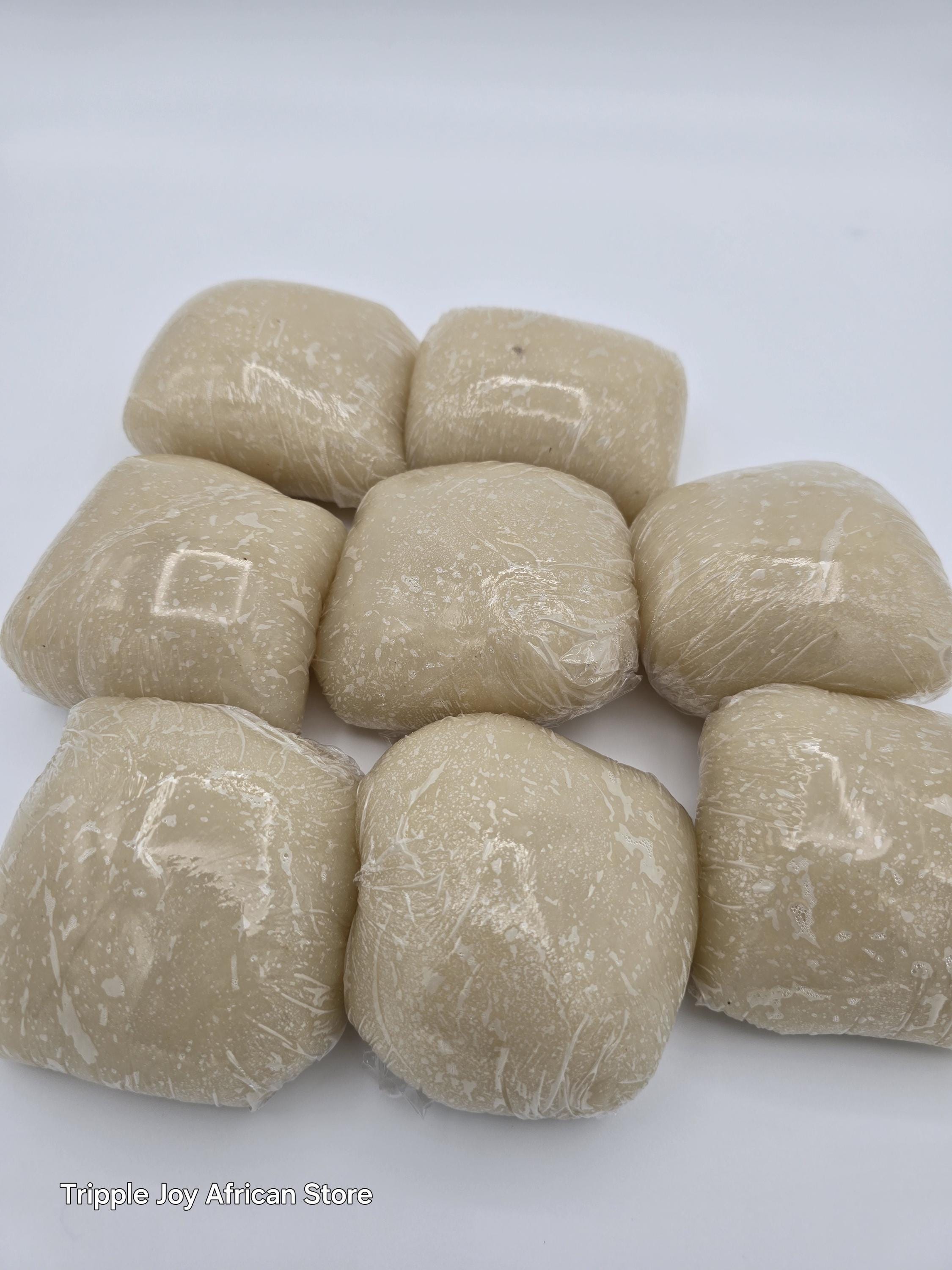 Freshly Cooked Cassava Fufu. AKPU. 12 Medium Wraps - Etsy