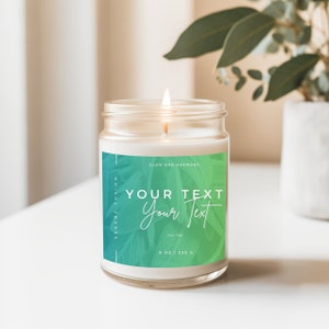 Personalized Aromatherapy Soy Wax Candle, Customizable Candle Gift