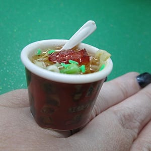 Kawaii Jewelry, Mini Food, Foodie Fashion, Kitschy Ring, Statement Piece, Novelty Accessory, Asian Cuisine, Cutesy Style, Instant Noodles