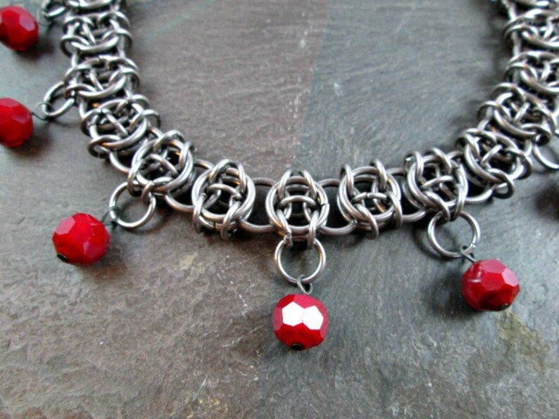 Chainmaille Necklace Celtic Visions Chainmail Jewelry 13 Etsy