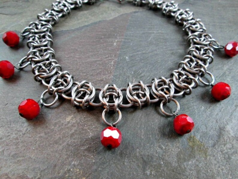 Chainmaille Necklace Celtic Visions Chainmail Jewelry 13 Etsy