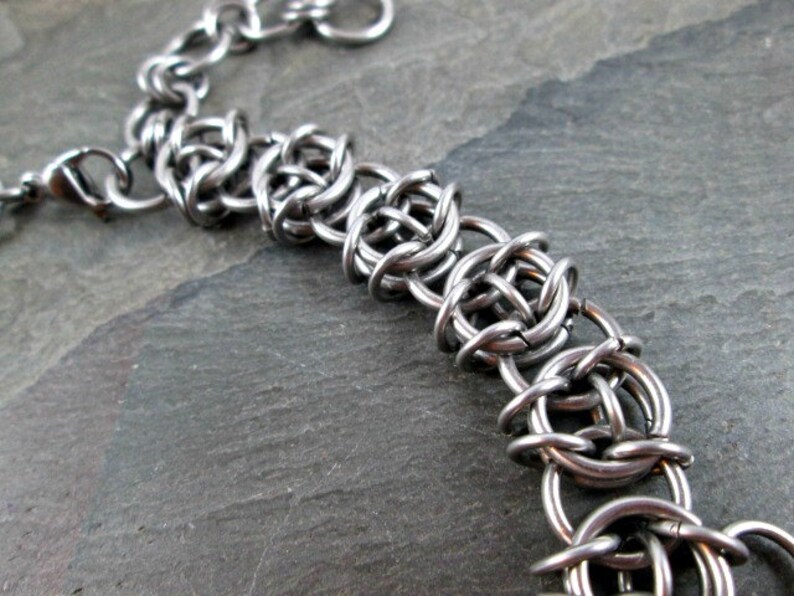 Chainmaille Necklace Celtic Visions Chainmail Jewelry 13 Etsy