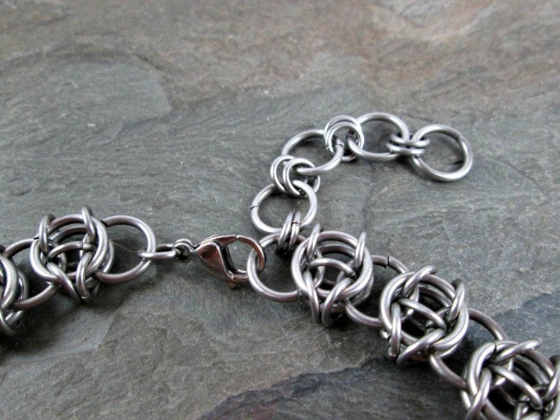 Chainmaille Necklace Celtic Visions Chainmail Jewelry 13 Etsy