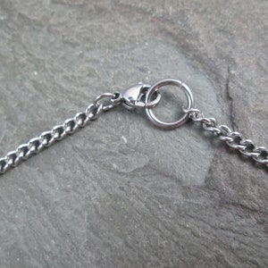 LGBTQ Pride Pendant: Anodized Aluminum Rings, Stainless Steel Chain image 10